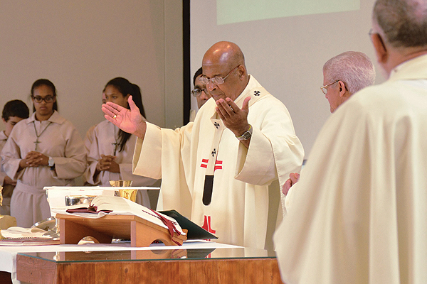 Cardinal Napier and Parish staff