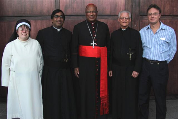 Cardinal Napier and Parish staff